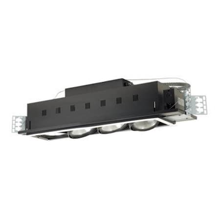 Jesco Double Gimbal 4 Light Linear, Black Interior with White Trim MGP38-4WB